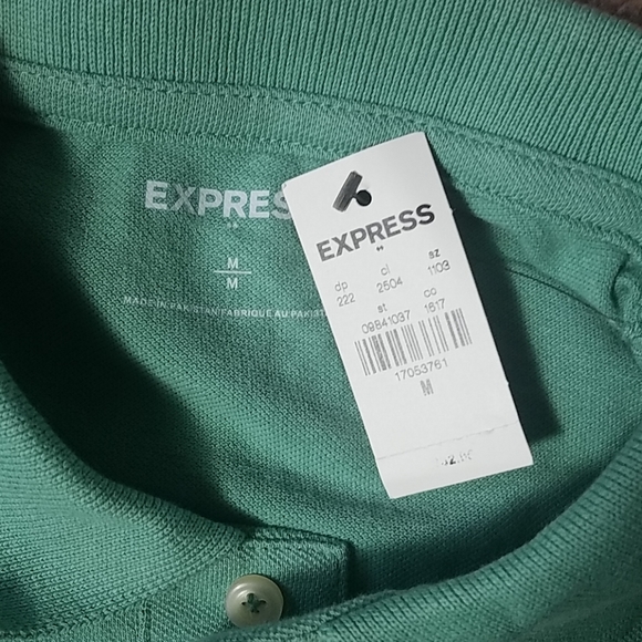 Express men's light green small lion polo … - Picture 2 of 9